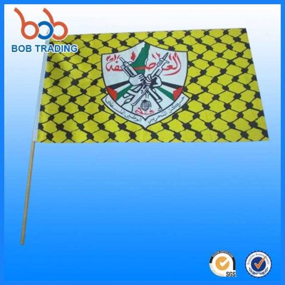 sources shape shaking stick football fan hand flag brazil the paralympics woven flag fabric